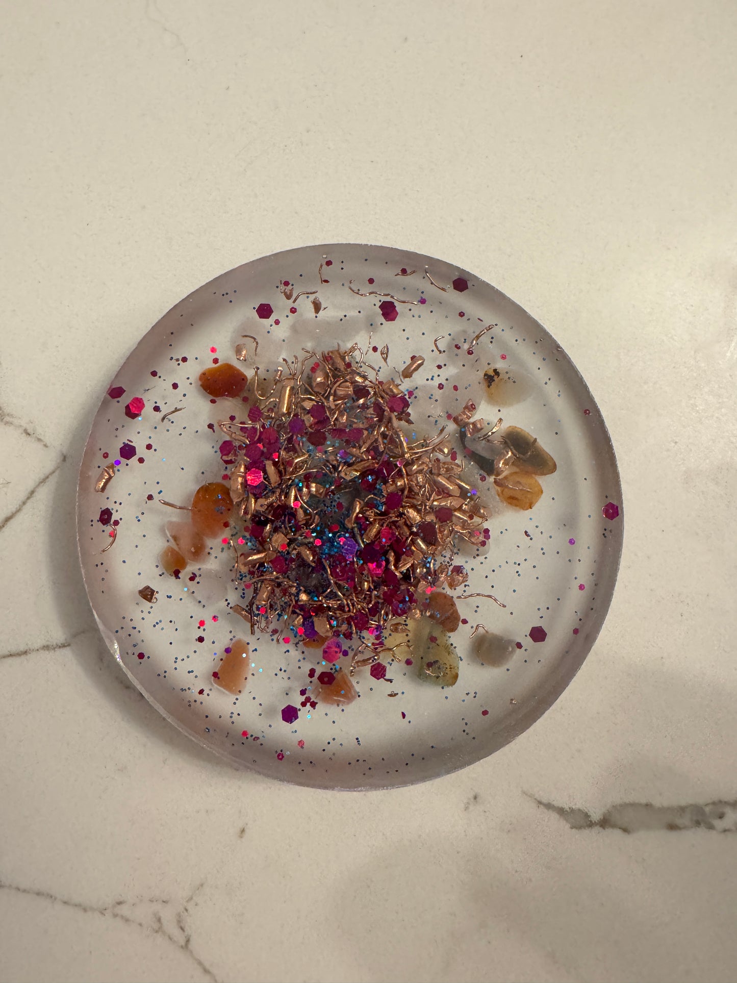 Orgonite Multi-Crystal Coaster