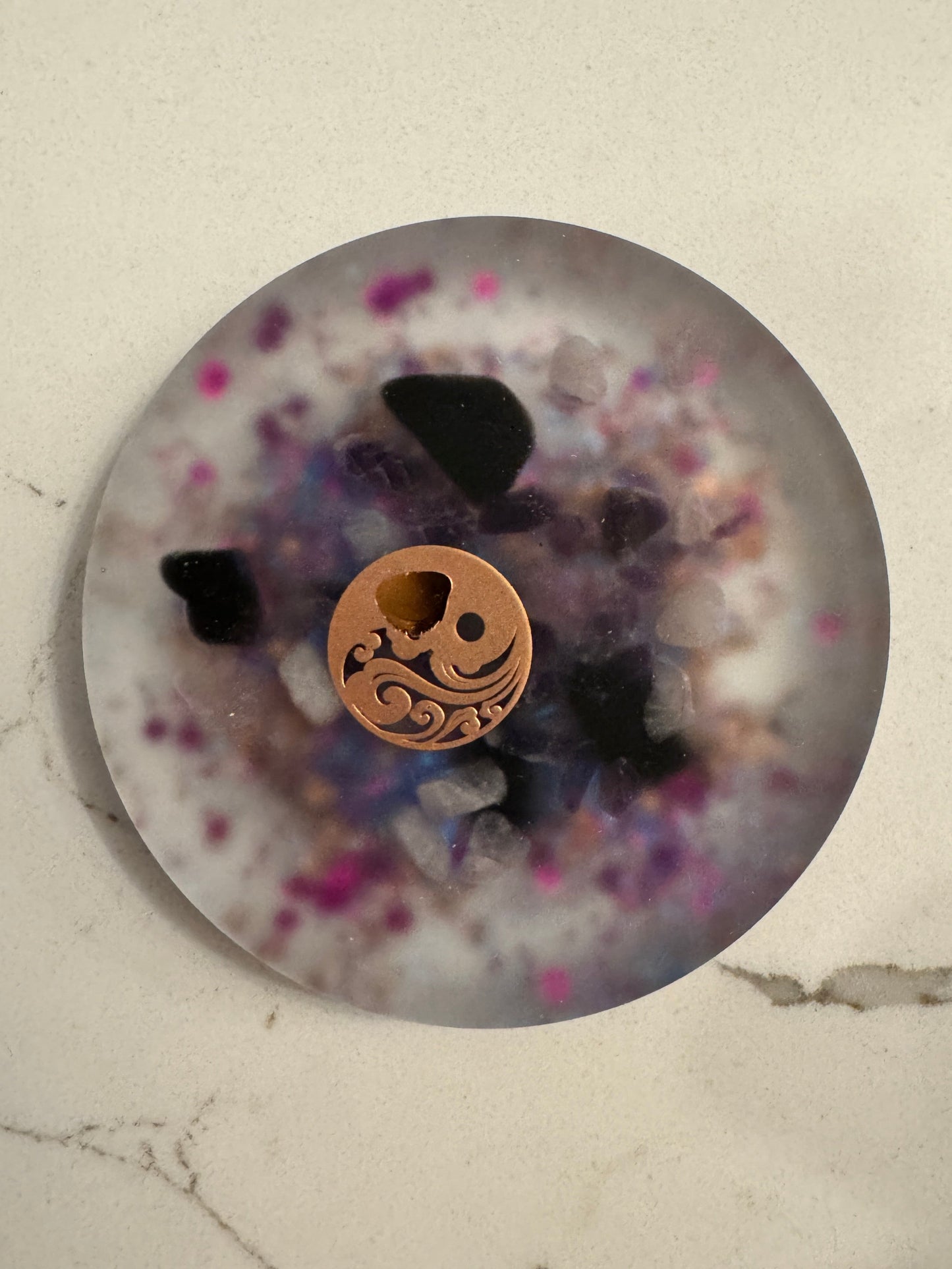 Orgonite Protective Crown Chakra Coaster