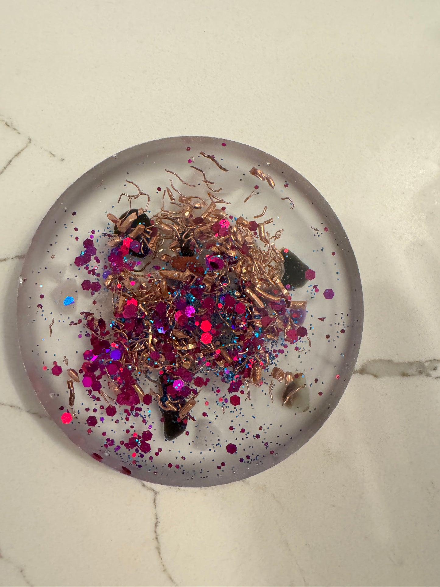 Orgonite Protective Crown Chakra Coaster