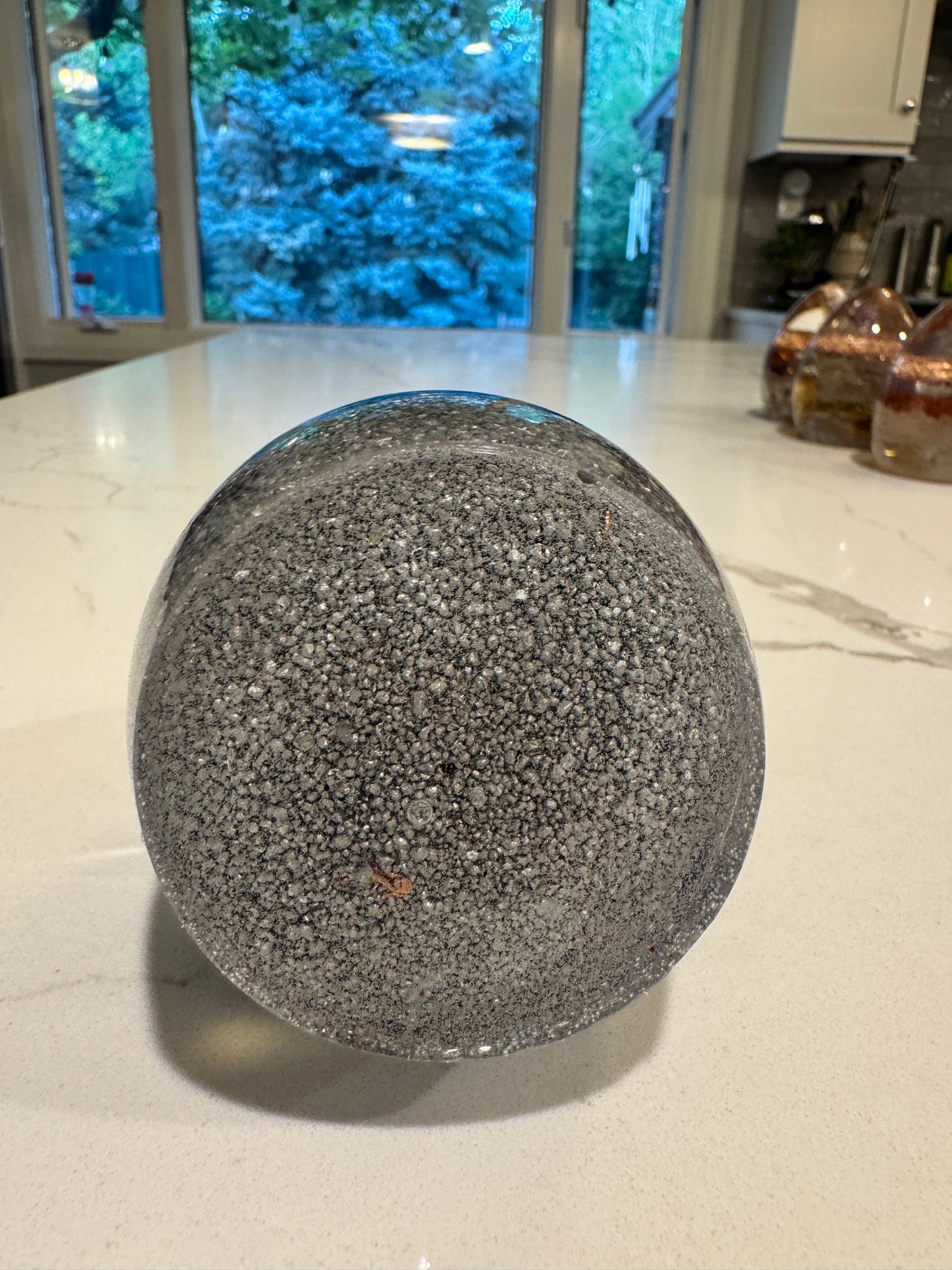 Large Orgonite Egg with Lapis Lazuli and Moonstone