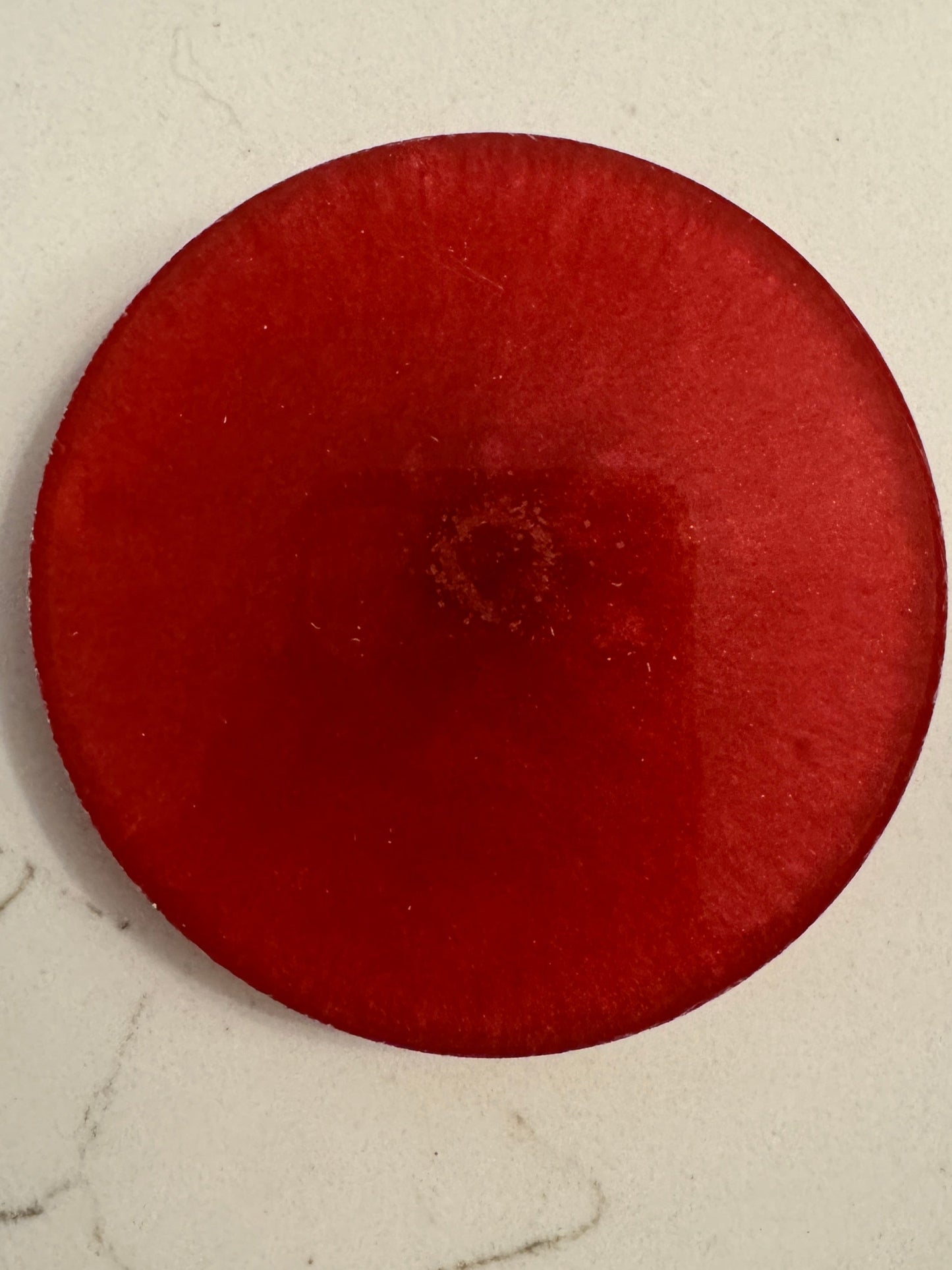Orgonite Big Red Coaster