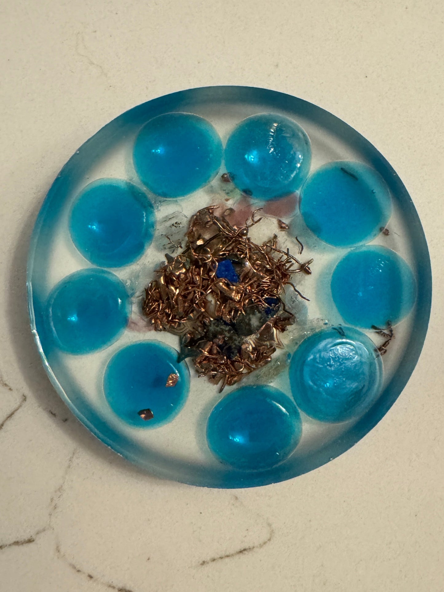 Orgonite Deep Blue Coaster