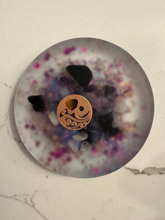 Orgonite Protective Crown Chakra Coaster