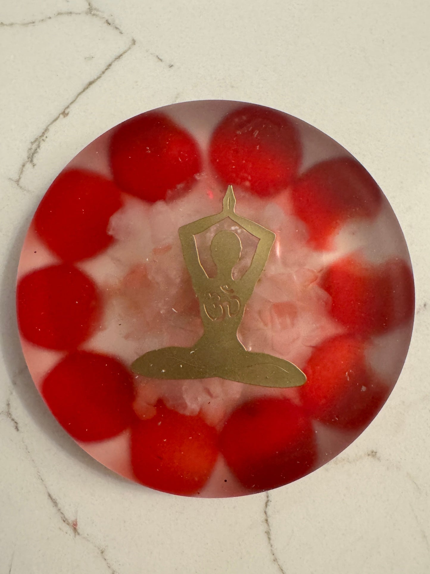 Orgonite Yoga Love Coaster