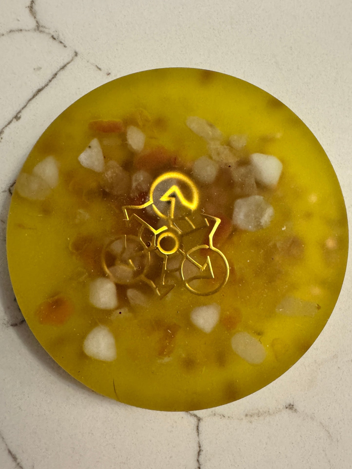Orgonite Solar Plexus Power Coaster
