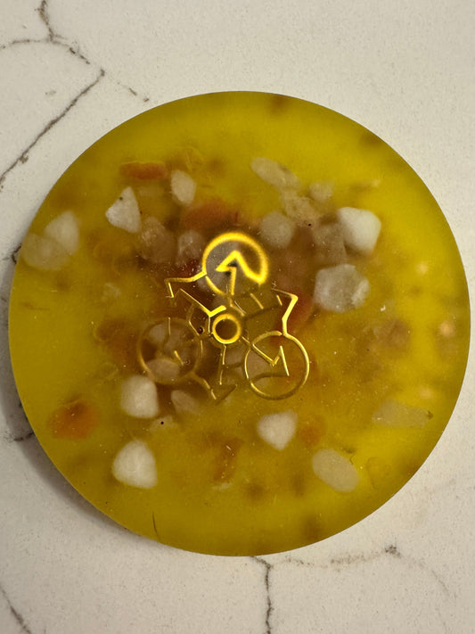 Orgonite Solar Plexus Power Coaster