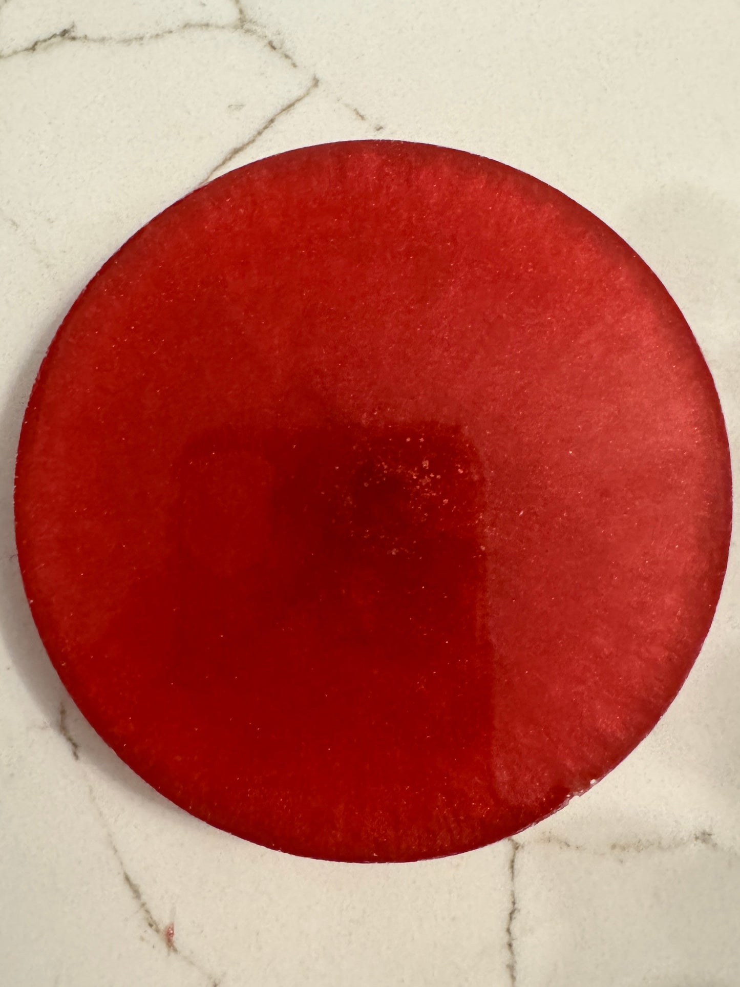 Orgonite Cherry Red Multi-Quartz Coaster