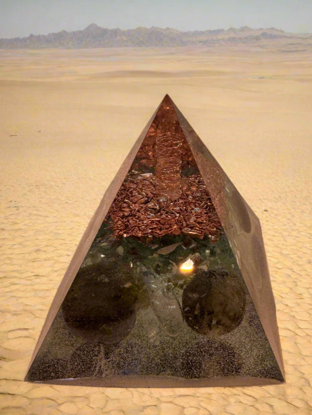 Large Orgonite Labradorite Transformation Pyramid