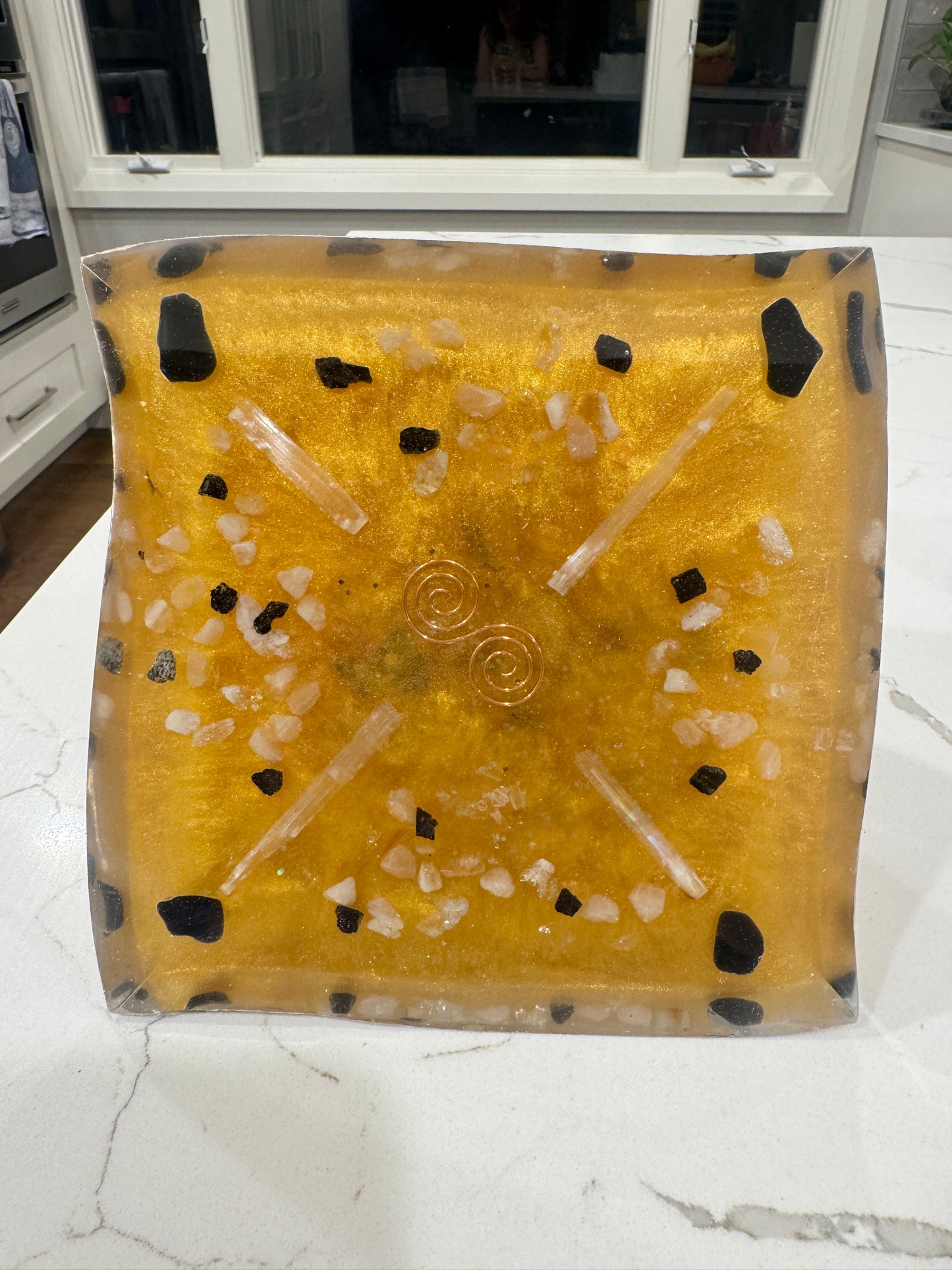 XL Calling in Abundance and Love Orgonite Pyramid