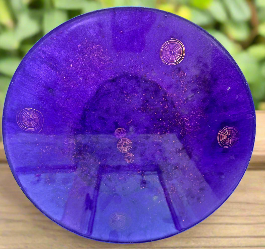 Orgonite Amethyst Plate Charger