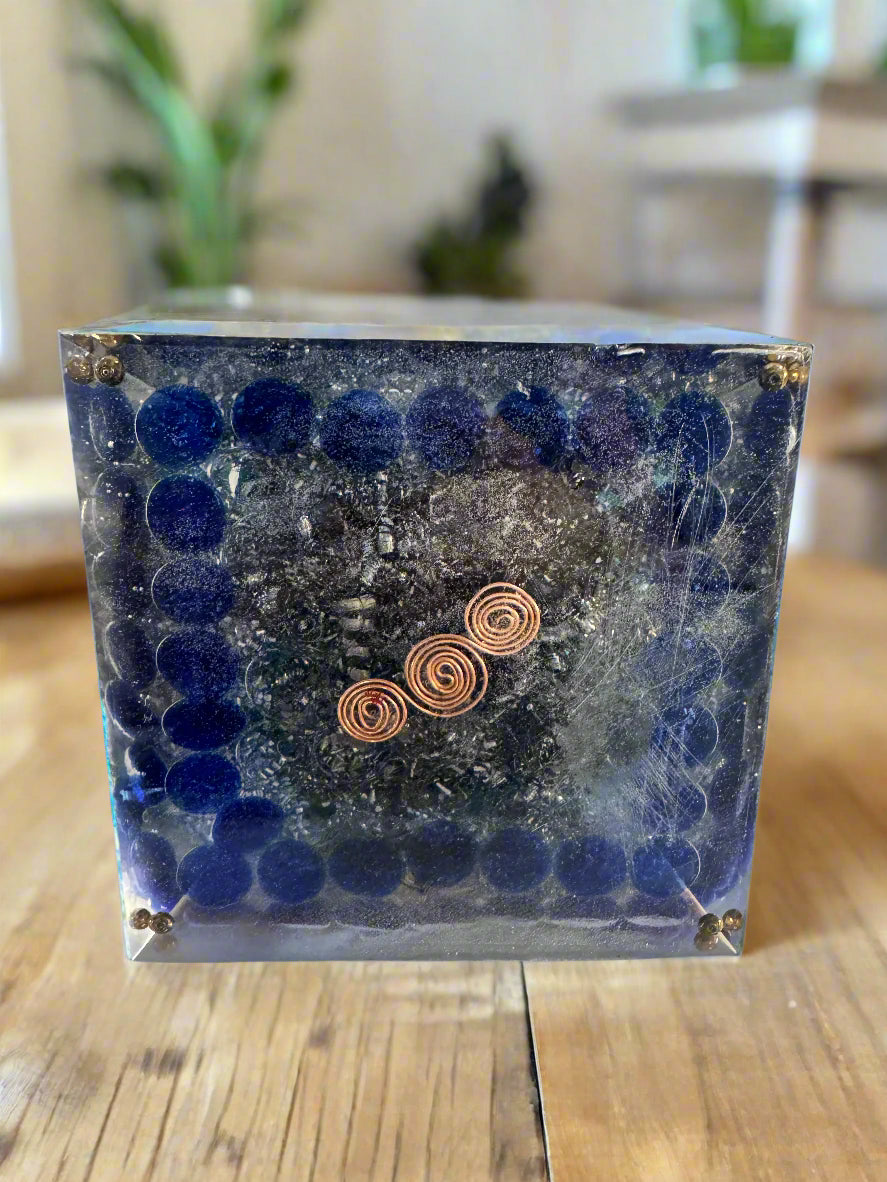 XL Turquoise "Speak your Truth" Orgonite Pyramid